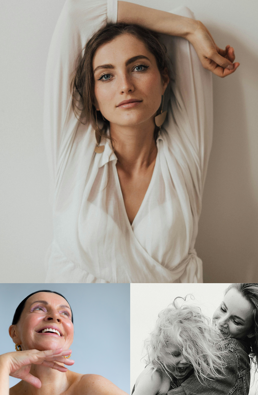 Woman in white clothing